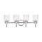 Z-Lite Kinsley 4 Light Vanity, Chrome And Clear Seeded 340-4V-CH - alternate 3